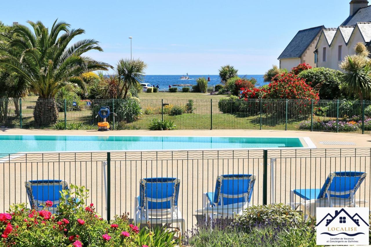 Localise - A06 - Entierement De Plain-Pied Avec Petite Vue Mer - Donnant Sur La Piscine Et Le Jardin - Wifi Inclus - Draps Inclus - Guilvinec Exteriör bild