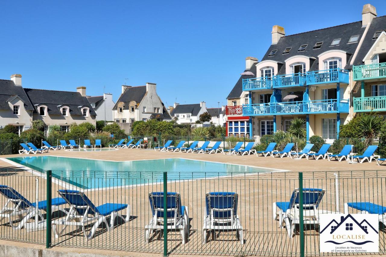 Localise - A06 - Entierement De Plain-Pied Avec Petite Vue Mer - Donnant Sur La Piscine Et Le Jardin - Wifi Inclus - Draps Inclus - Guilvinec Exteriör bild